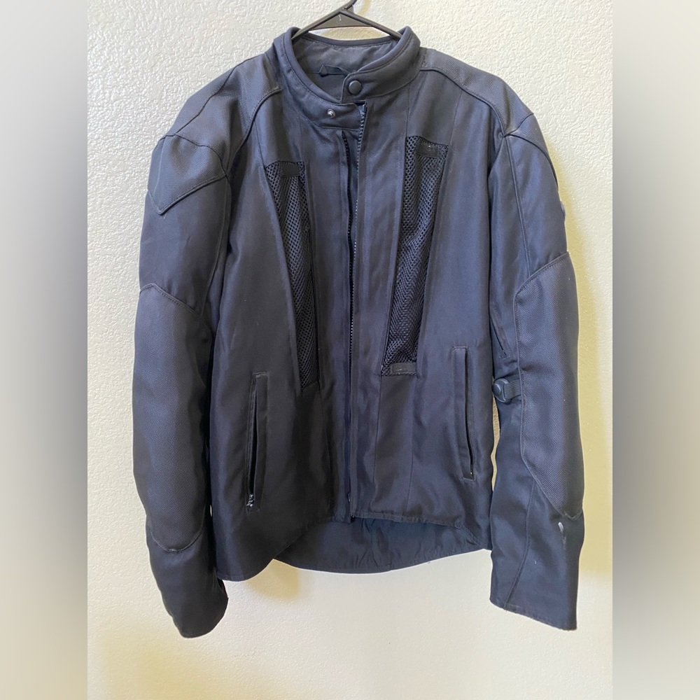 BILT Motorcycle Men’s Black Jacket With Liner Padded
